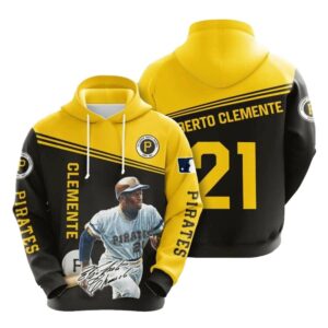 Roberto Clemente Pittsburgh Pirates Graphic Unisex All Over Print Hoodie