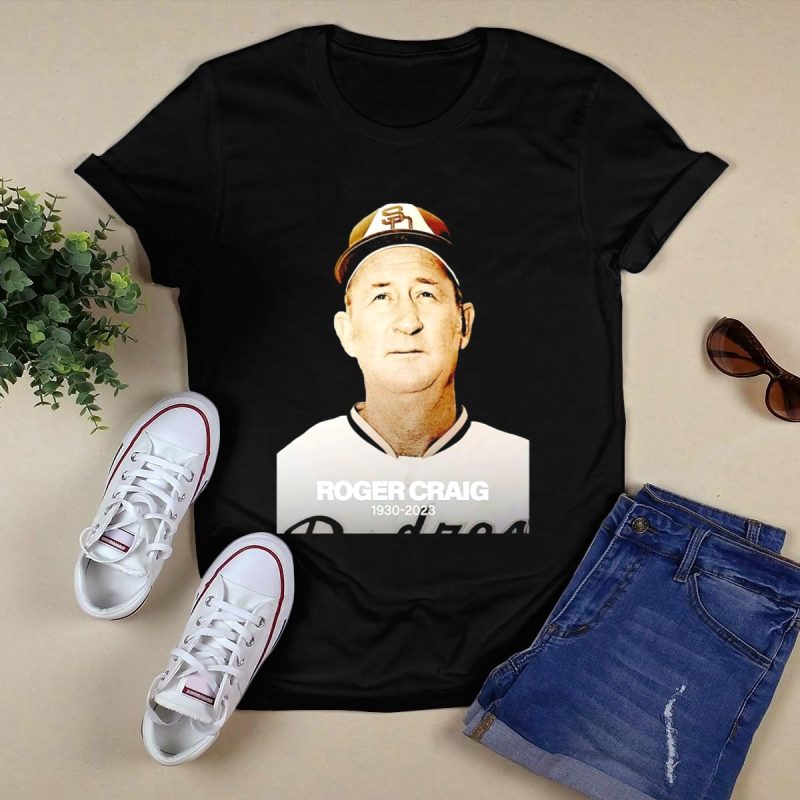 Roger Craig Tribute San Diego Padres 1930 2023 T Shirt Black 1
