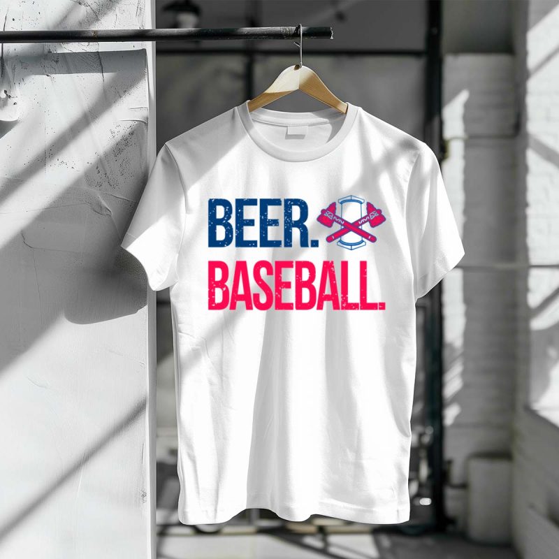 Rome Braves Beer Baseball Axe T-Shirt - Fun Graphic Tee For Fans - Image 3