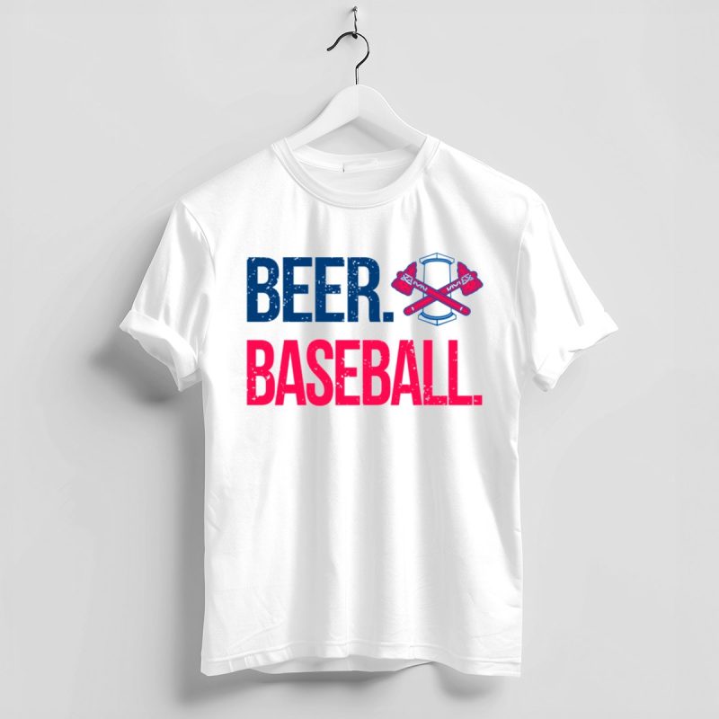 Rome Braves Beer Baseball Axe T-Shirt - Fun Graphic Tee For Fans - Image 4