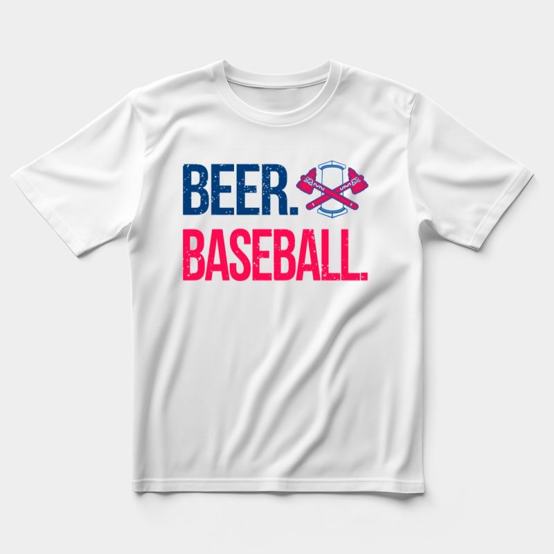 Rome Braves Beer Baseball Axe T-Shirt - Fun Graphic Tee For Fans - Image 5