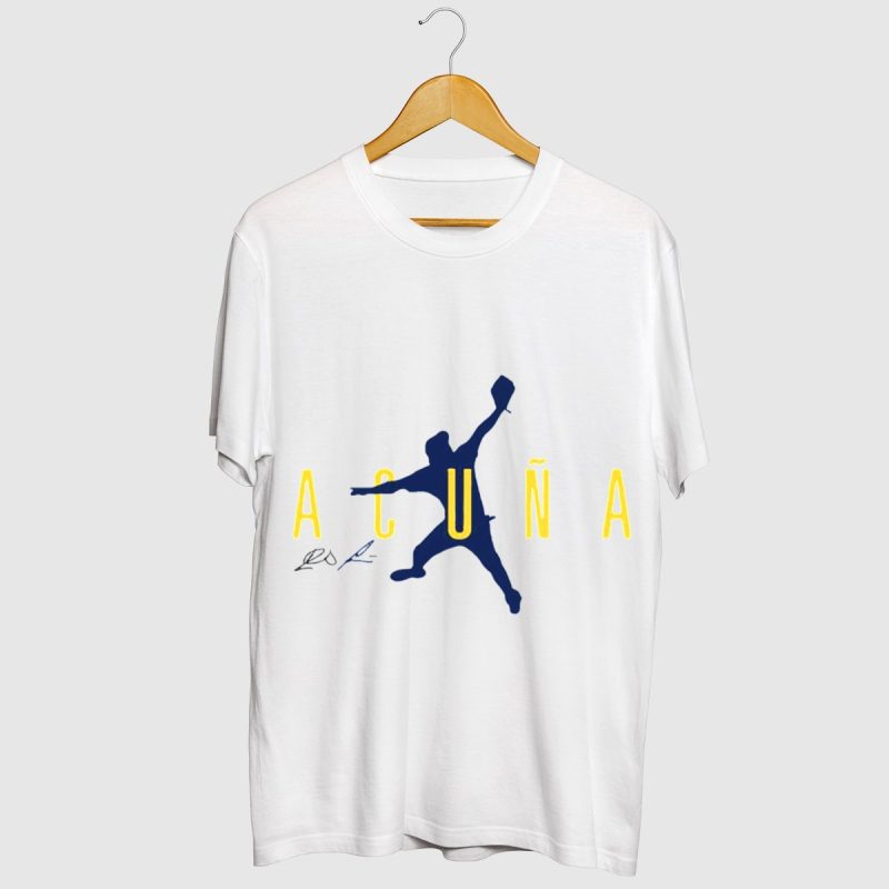 Ronald Acuña Jr Atlanta Braves Signature T-Shirt - Air Acuña Ii Design - Image 2