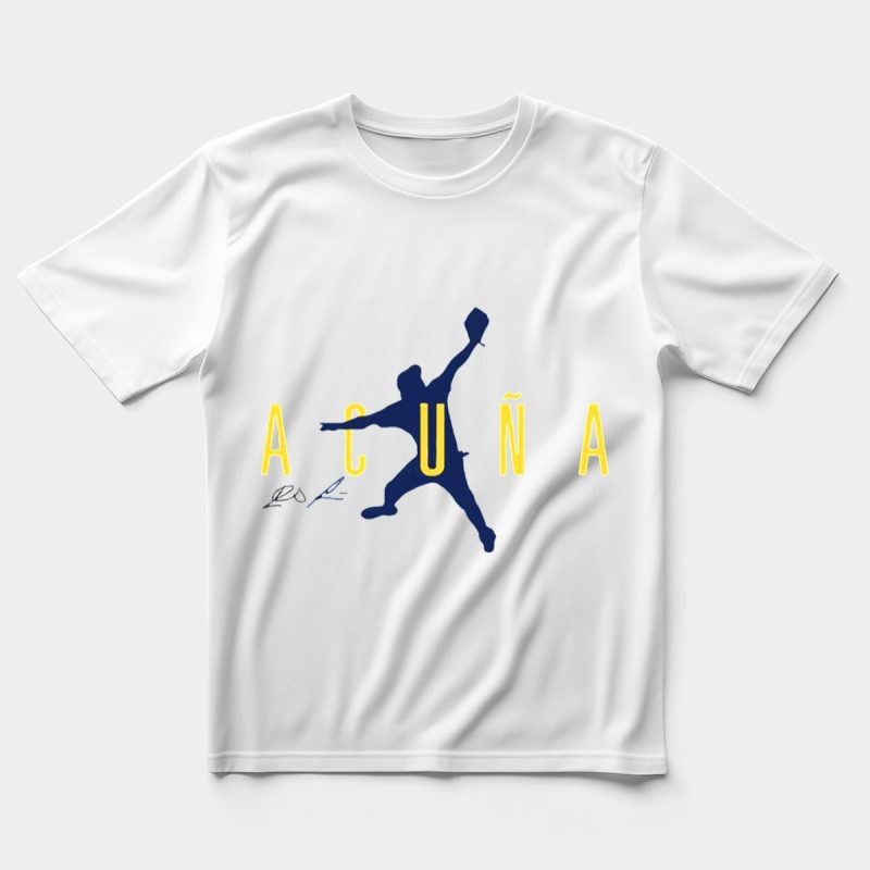Ronald Acuña Jr Atlanta Braves Signature T-Shirt - Air Acuña Ii Design - Image 5
