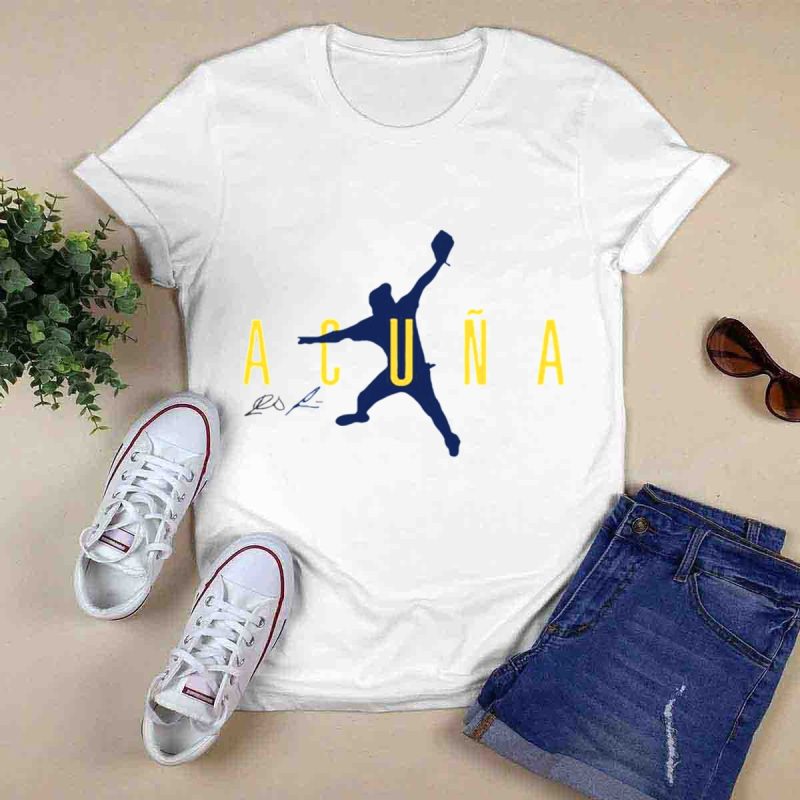 Ronald Acuña Jr Atlanta Braves Signature T-Shirt - Air Acuña Ii Design - Image 6