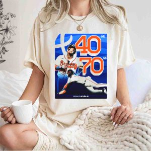 Ronald Acuña Jr Braves 40 Hr 70 Sb Club T-Shirt - Baseball Fan Tee