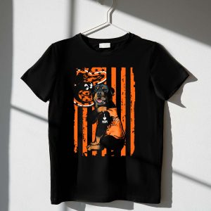 Rottweiler Mom Baltimore Orioles American Flag T-Shirt For Dog Lovers