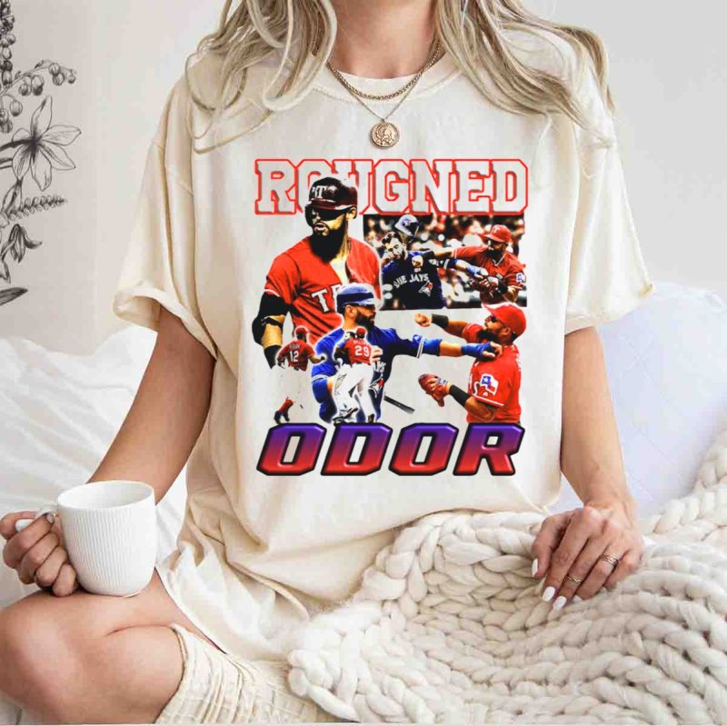 Rougned Odor Texas Blue Jays Brawl Action T Shirt t shirt 1 1