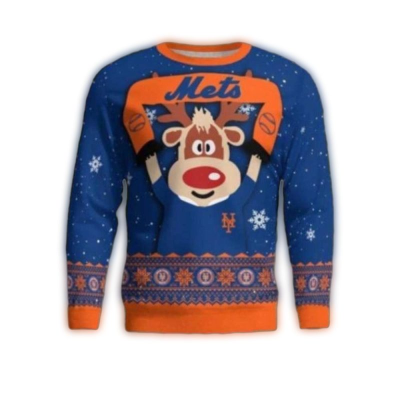 Rudolph New York Mets Ugly Sweater 1