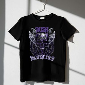 Colorado Rockies Skull Wings T-Shirt - Stylish Fan Apparel