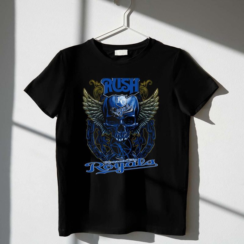 Rush Kansas City Royals Skull Wings T Shirt t shirt 1 1