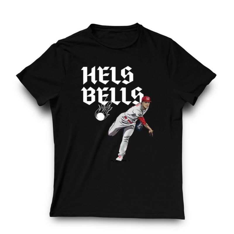 Ryan Helsley Hells Bells Graphic T-Shirt – Unisex Baseball Fan Gift - Image 3