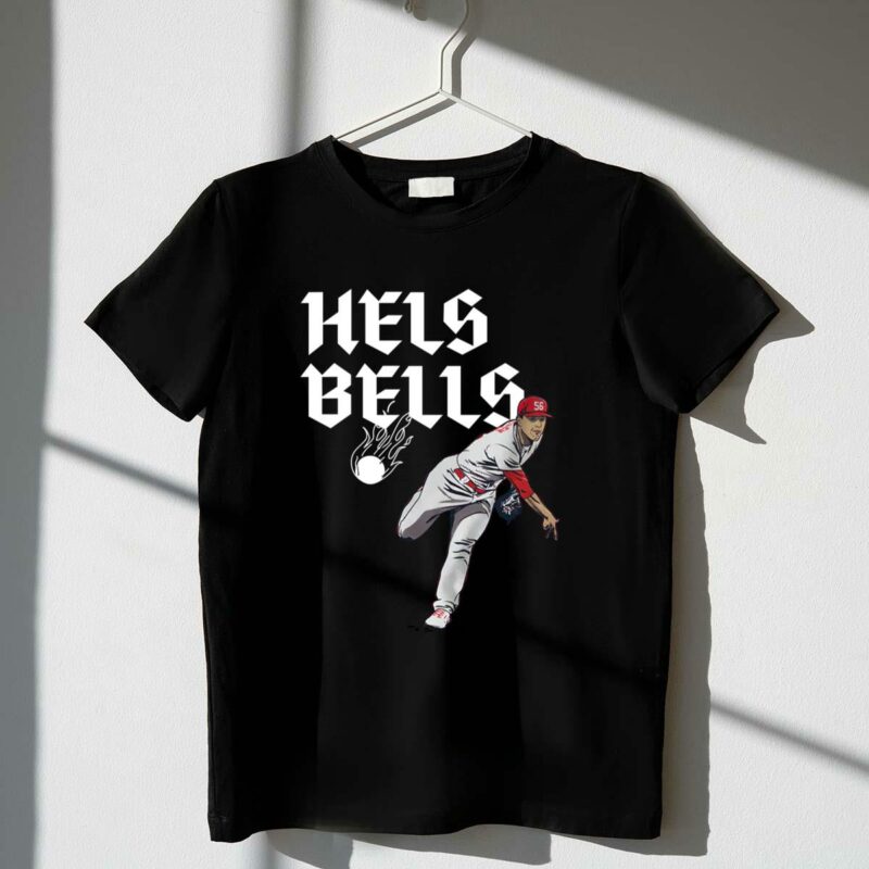 Ryan Helsley Hells Bells Graphic T-Shirt – Unisex Baseball Fan Gift - Image 4