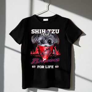 Shih Tzu Braves For Life Graphic T-Shirt - Perfect Pet Lover Tee