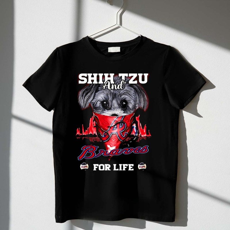 Shih Tzu Braves For Life Graphic T-Shirt - Perfect Pet Lover Tee