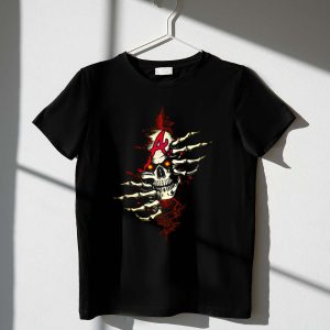 Brave-Inspired Skull T-Shirt With Skeletal Hands Design