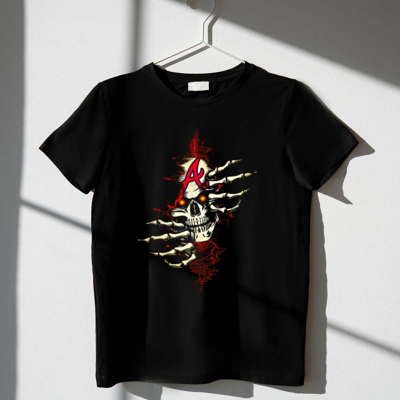 Brave-Inspired Skull T-Shirt With Skeletal Hands Design