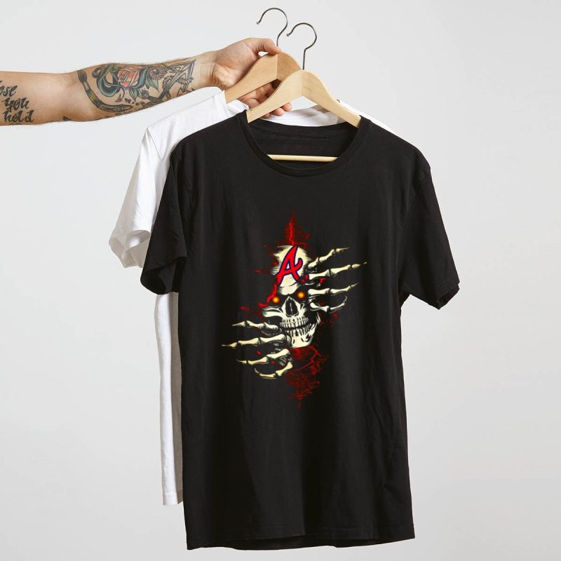 Brave-Inspired Skull T-Shirt With Skeletal Hands Design - Image 4