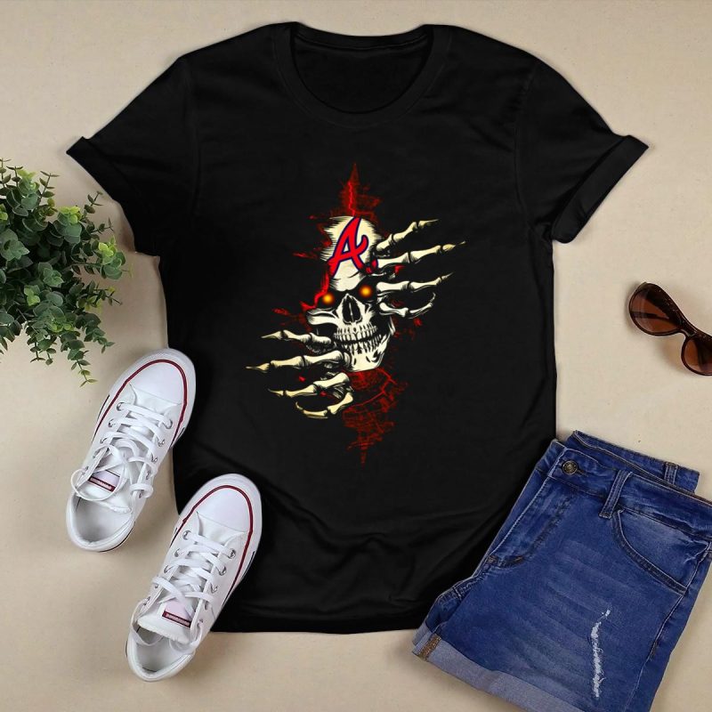 Brave-Inspired Skull T-Shirt With Skeletal Hands Design - Image 5