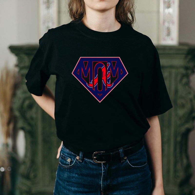 Super Mom Braves Baseball Logo T-Shirt - Perfect For Team Spirit! - Image 2