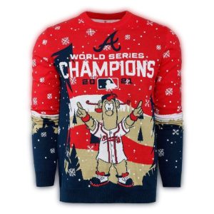 Atlanta Braves World Series Champions Ugly Christmas Sweater