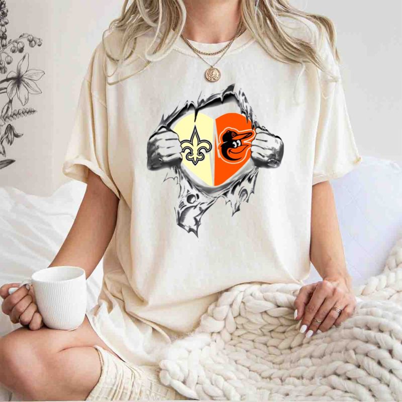 Saints Orioles Heart Symbol T Shirt t shirt 1 1
