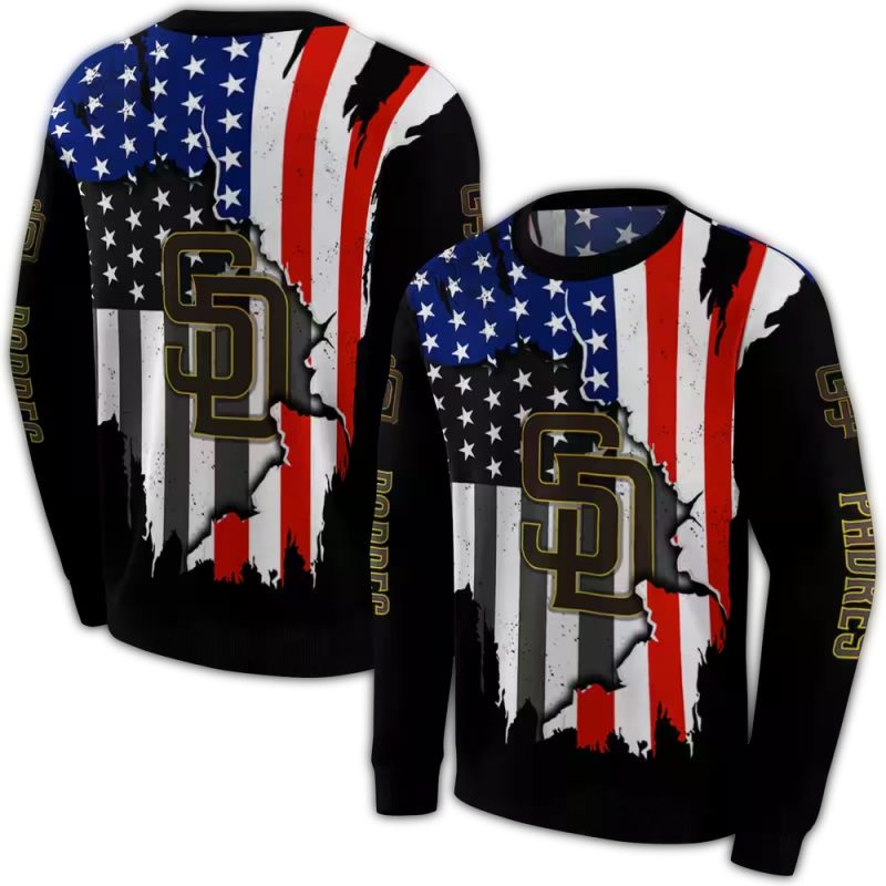 San Diego Padres American Pride AOP Sweatshirt 1
