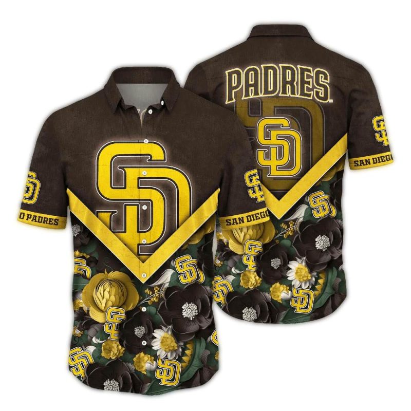 San Diego Padres Blossom Summer Vacation Hawaiian Shirt 1