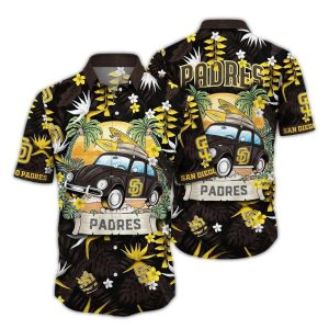 San Diego Padres Tropical Hawaiian Shirt For Summer Camping Adventures