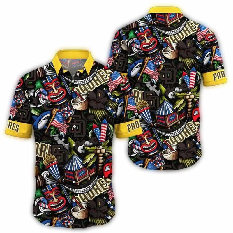 San Diego Padres Carnival Spirit Hawaiian Shirt 1