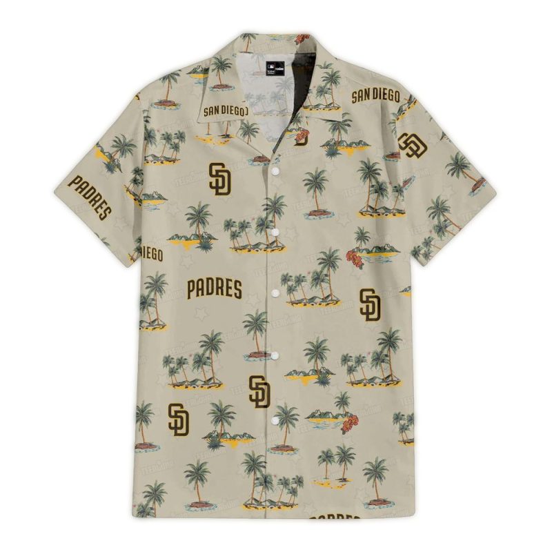 San Diego Padres Coastal Odyssey Hawaiian Shirt 1
