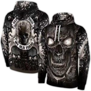 San Diego Padres Skull Print Hoodie - Unique All Over Design