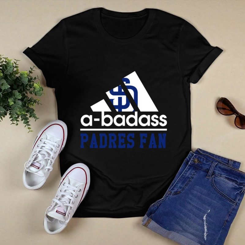 San Diego Padres Fan A Badass T Shirt Black 1