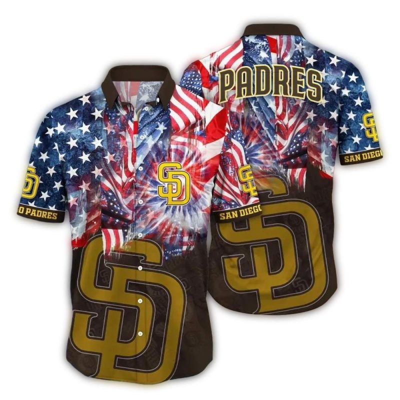 San Diego Padres Fireworks Freedom Hawaiian Shirt 1