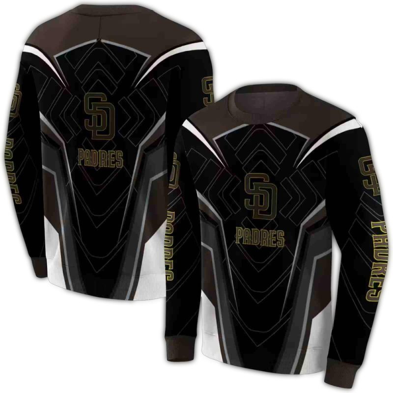 San Diego Padres Futuristic Pattern AOP Sweatshirt 1