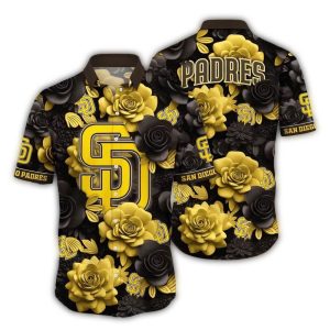 San Diego Padres Golden Rose Hawaiian Shirt For Fans And Casual Wear