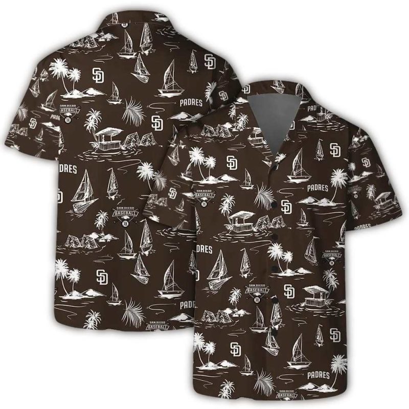 San Diego Padres Island Sail Hawaiian Shirt 1