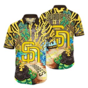 San Diego Padres Summer Art Hawaiian Shirt – Beach-Ready Style