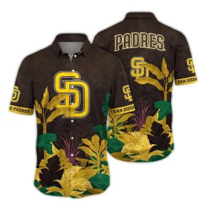 Vintage San Diego Padres Hawaiian Shirt - Tropical Baseball Style