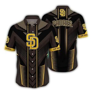 San Diego Padres Heart Logo Hawaiian Shirt For Fans