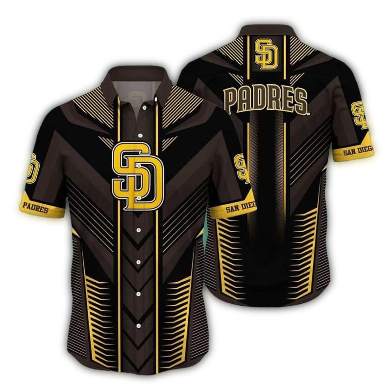 San Diego Padres Logo In My Heart Hawaiian Shirt 1