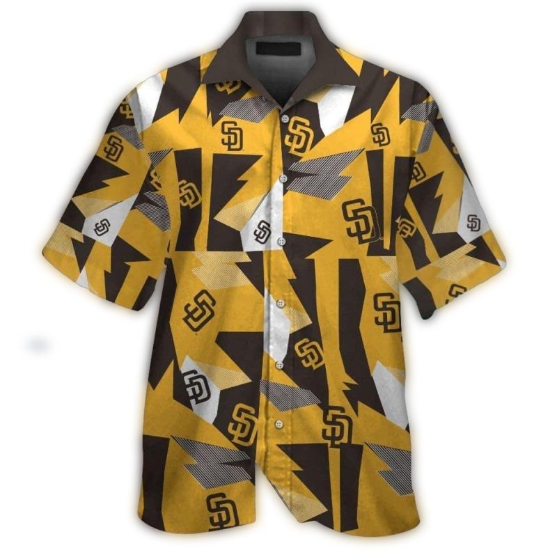 San Diego Padres Logo Vintage Hawaiian Shirt 1