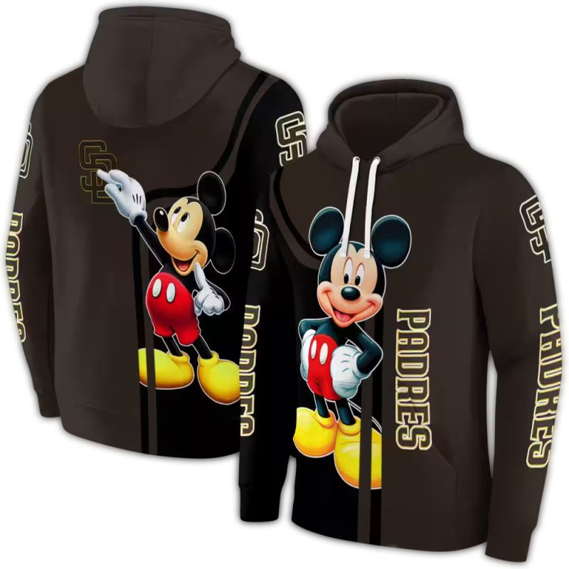San Diego Padres Mickey Mouse AOP Hoodie 1