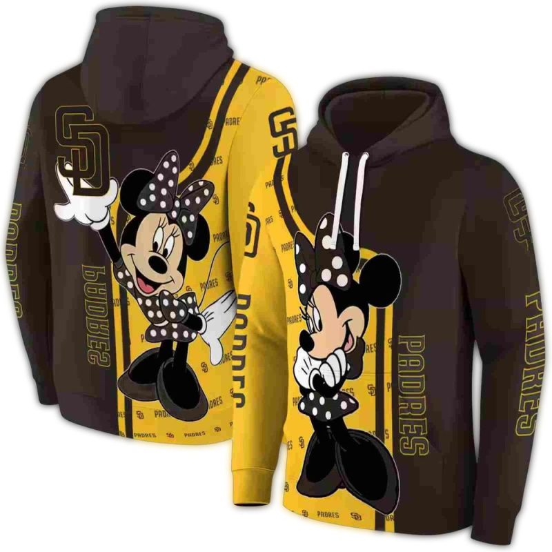 San Diego Padres Minnie Mouse AOP Hoodie 1
