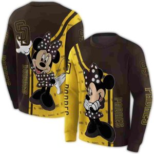 San Diego Padres Minnie Mouse All-Over Print Sweatshirt For Fans