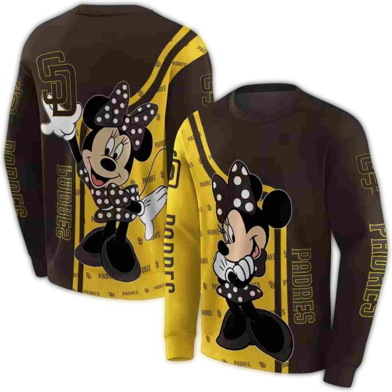 San Diego Padres Minnie Mouse AOP Sweatshirt 1