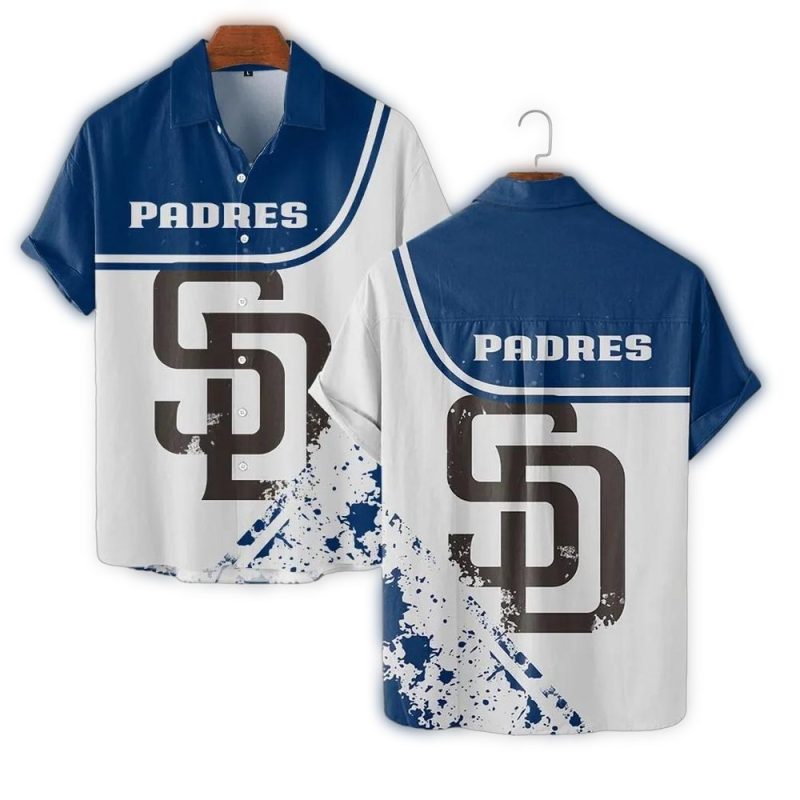 San Diego Padres Modern Splash Hawaiian Shirt 1