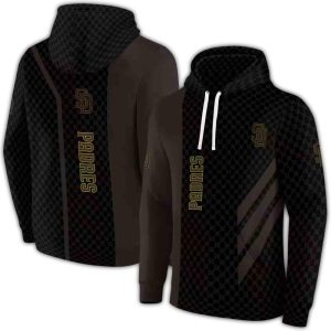 San Diego Padres Monogram All-Over Print Hoodie For Fans
