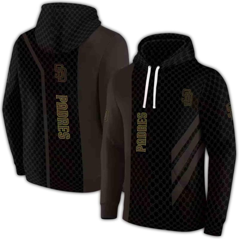 San Diego Padres Monogram Pattern AOP Hoodie 1