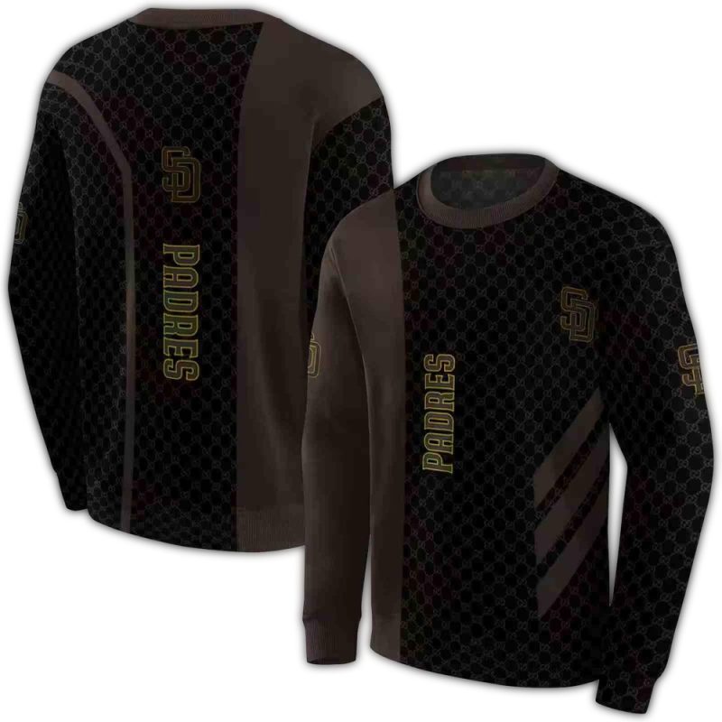 San Diego Padres Monogram Pattern AOP Sweatshirt 1