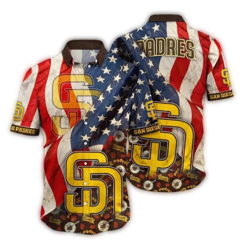 San Diego Padres Patriotic Pride Hawaiian Shirt 1